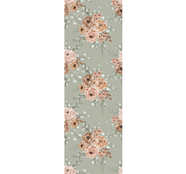Elegant Blooming Roses flower wallpaper - TenStickers