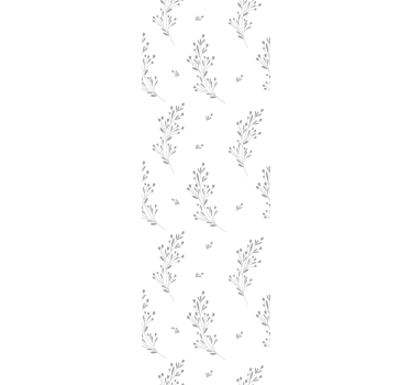 Beige floral elegance flower wallpaper - TenStickers