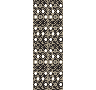Geometric Floral Theme tile wallpaper - TenStickers