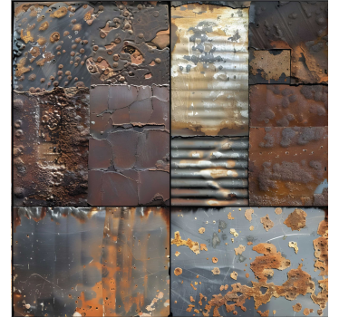 Industrial style tile wallpaper - TenStickers