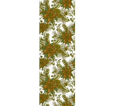 Natural winter elegance flower wallpaper - TenStickers