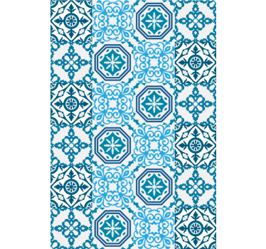 Tile wallpaper ornamental tile design - TenStickers