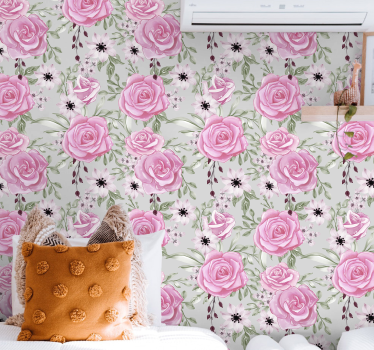 Floral Blossom Elegance flower wallpaper - TenStickers