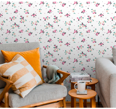 Floral Bouquet Display flower wallpaper - TenStickers