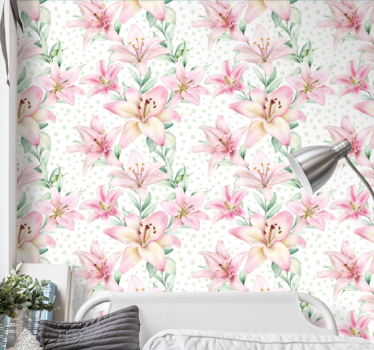 Floral Symphony flower wallpaper - TenStickers