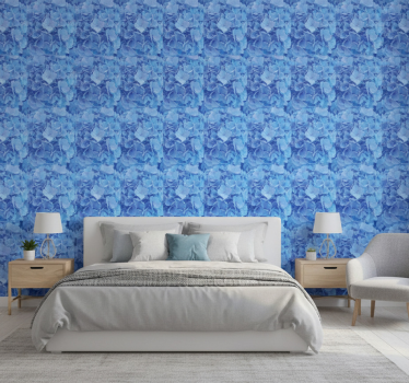 Flower wallpaper hydrangea blossom design - TenStickers