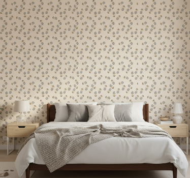 Flower wallpaper pretty delicate polish floral design - TenStickers