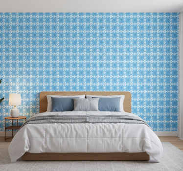 Flower wallpaper white daisy flowers design - TenStickers