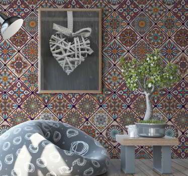 Magic of colors living room wallpaper - TenStickers