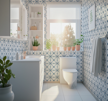 Tile Effect Wallpaper - TenStickers