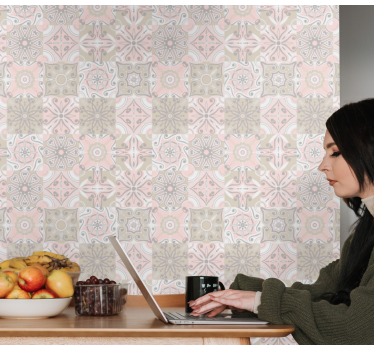 Tile wallpaper mosaic design - TenStickers