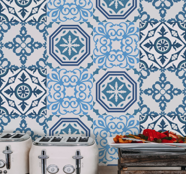 Tile wallpaper ornamental tile design - TenStickers