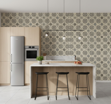 Tile wallpaper patterned runner - TenStickers