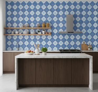 Tile wallpaper snowflake emblem - TenStickers
