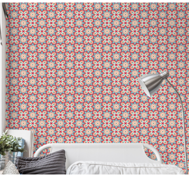 Tile wallpaper with tile-inspired design - TenStickers